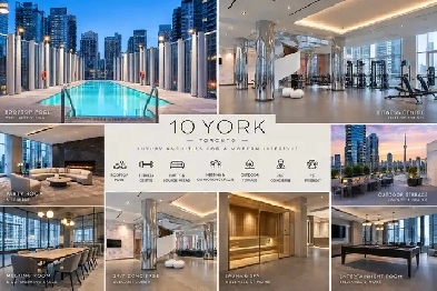 Luxury 1 Bedroom at Ten York | High Floor | Stunning Lake Views