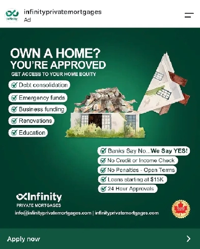 EQUITY LOANS WITH NO CREDIT OR INCOME CHECKS. SAME DAY FUNDING!
