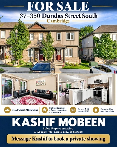 MLS X13740840 | 3 Bed 2 Bath Townhouse | Cambridge | $528,786