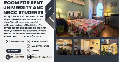 Room For Rent with amenities