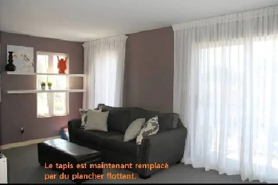 4 1/2 Laval-des-Rapides au 2e d'un triplex - Libre 1er novembre