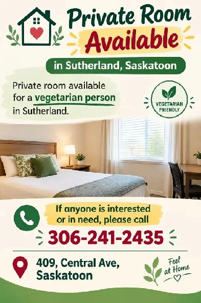Private Room Available
