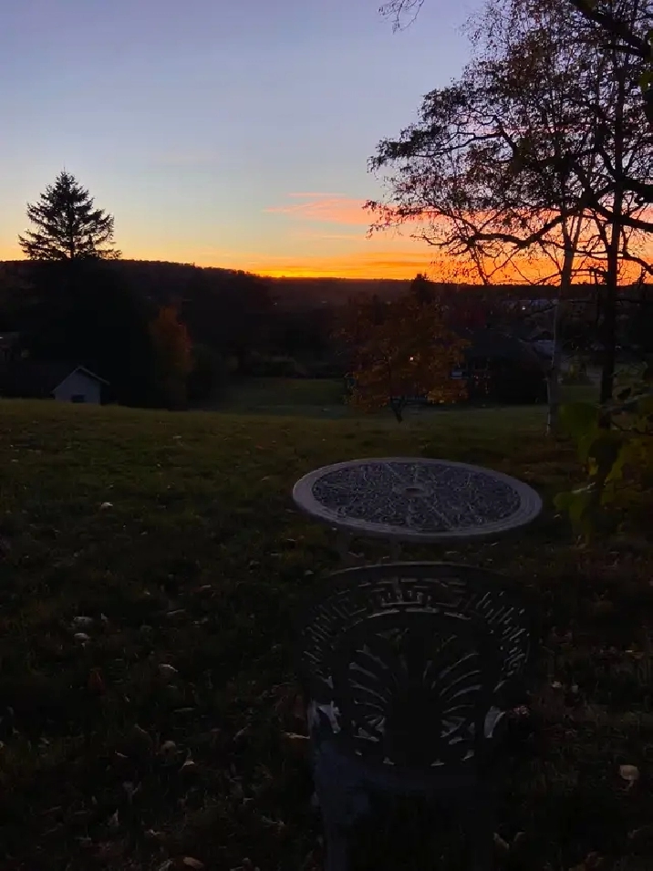 Sunsets over Frankford Drumlins