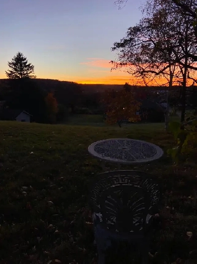 Sunsets over Frankford Drumlins