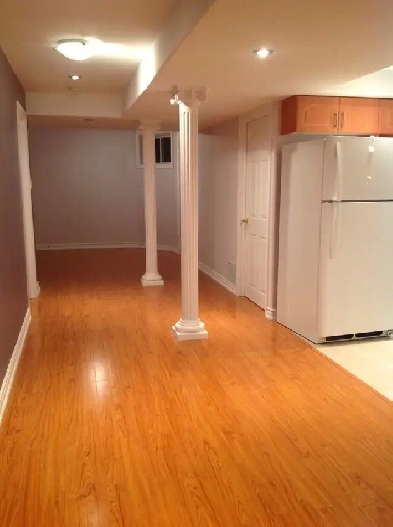 Steeles & Staines Spacious 1Bdrm Basement apt with parking