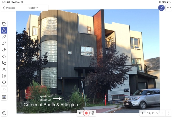 Centrally located one bedroom apartment.