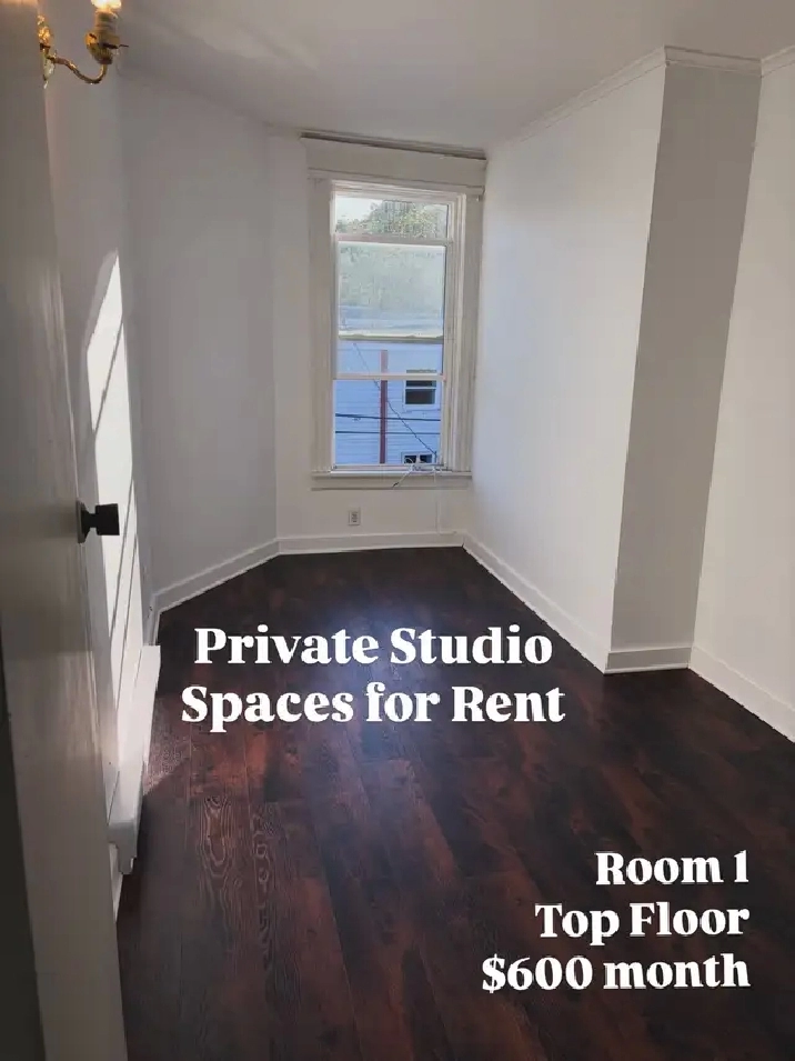 3 Private Studio Spaces Available for Rent Downtown