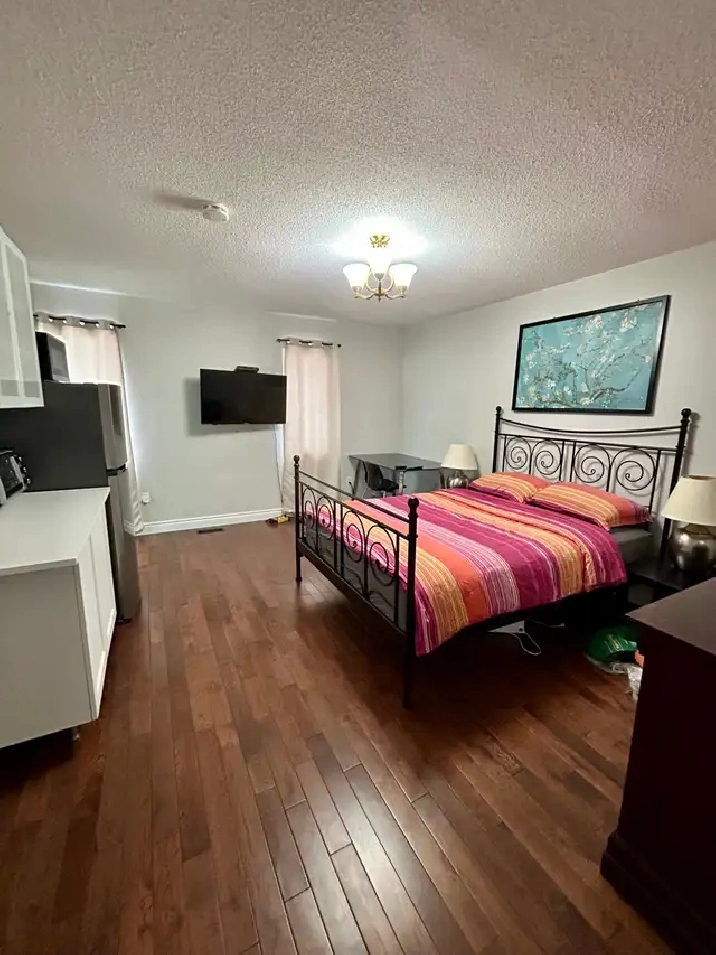 Fully furnished master bedroom and bathroom Richmond Hill
