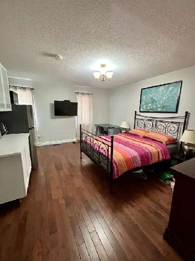 Fully furnished master bedroom and bathroom Richmond Hill