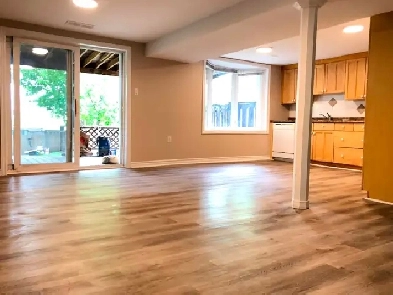 Rarely available, bright and spacious 2-bedroom walkout basement