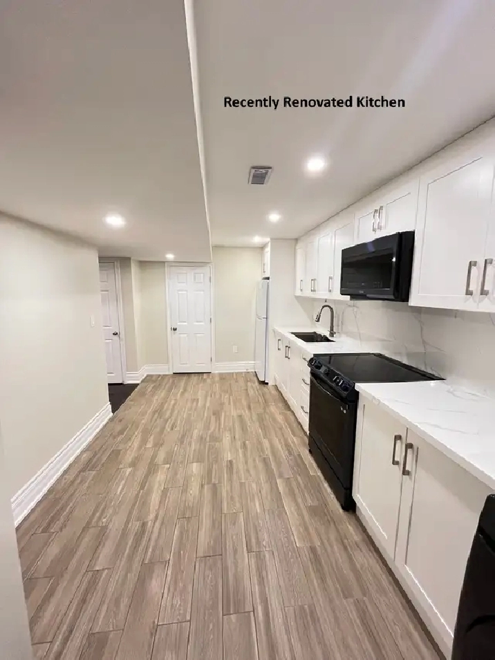 2 Bed 1 Bath Separate Entrance Basement Unit for Rent in Markham