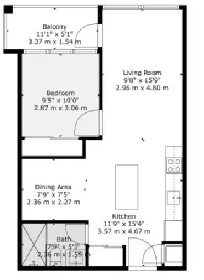 Downtown Ottawa Furnished Condo - For Rent