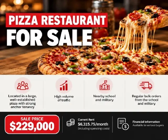 Pizza Store for Sale