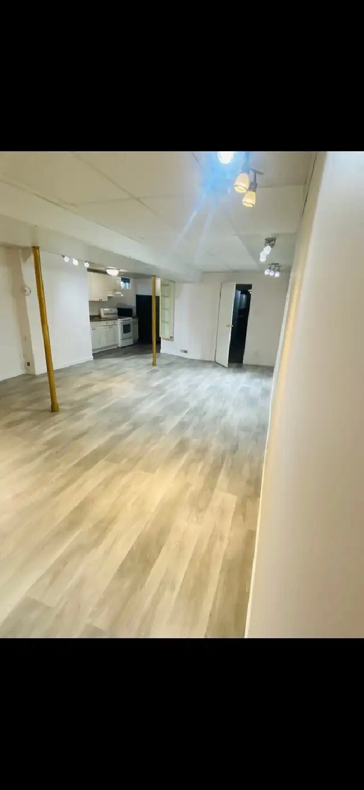 1 bedroom basement suite available for rent now !