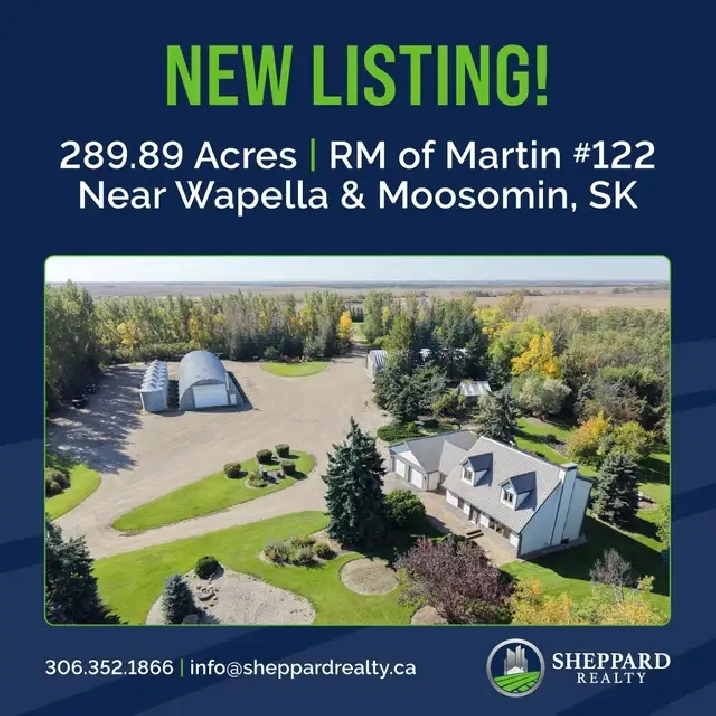 Beautiful Yard & Residence | 2 Quarters of Farmland
