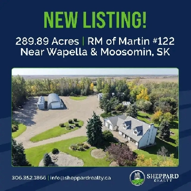 Beautiful Yard & Residence | 2 Quarters of Farmland
