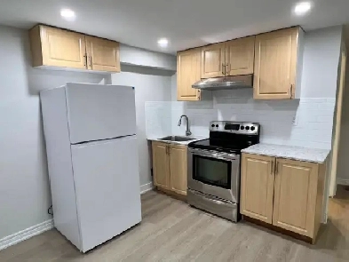 RENOVATED STUDIO BASEMENT APARTMENT FOR RENT IN BRAMPTON