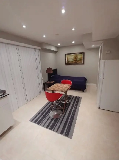 Clean ground floor basement studio for rent (separate entrance)