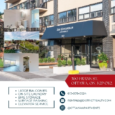 1 Bed 1 Bath, Available Now, in Centretown