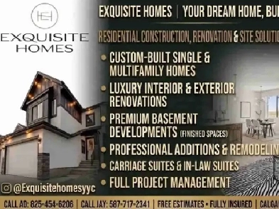 EXQUISITE HOMES yyc