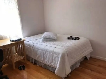 Clean large private furnished room on upper floor