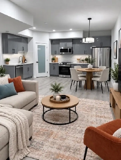 Spacious Modern 900 Sq. Ft. 1 Bedroom Basement Suite – Keswick