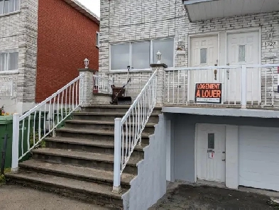 2 ½ en sous-sol à louer – LaSalle – 800 $/mois
