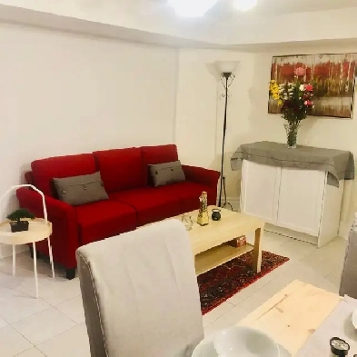 beautiful 2 beseoom basemnt apartment near Square one
