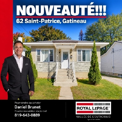 NOUVEAUTÉ À GATINEAU!! OPPORTUNITÉ À SAISIR!
