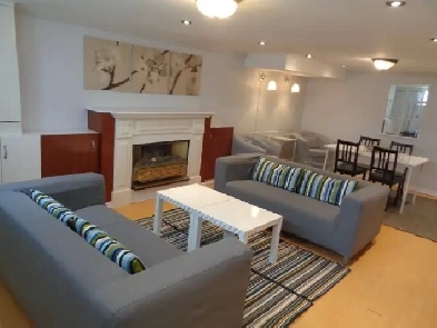 Fully furnished 1.5 bedroom basement for rent Etobicoke