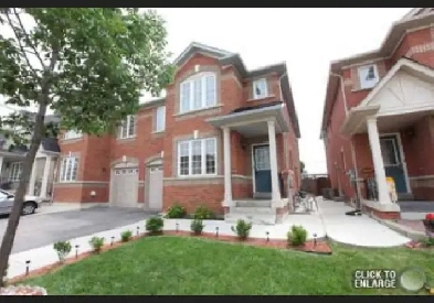 SPACIOUS 4 BEDROOM & 3 WASHROOM SEMI-DETACHED HOUSE FOR RENT