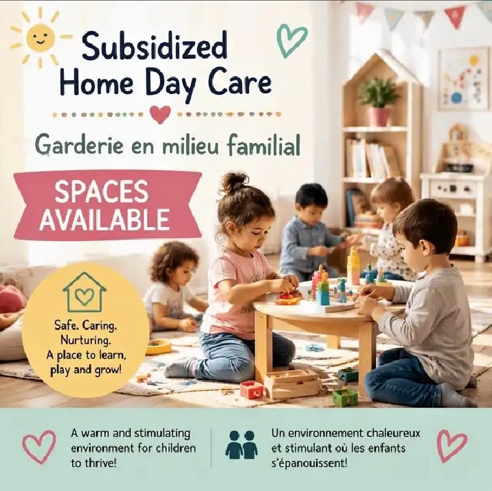 RECHERCHE Espace pour service de garde en milieu familial
