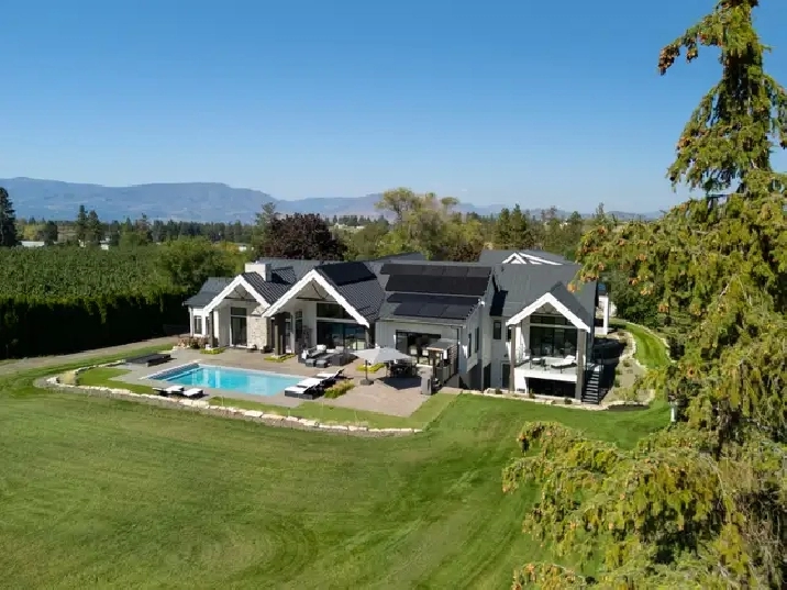 Gated 5.5-Acre SE Kelowna Estate with Pool, Shop & Legal Suite