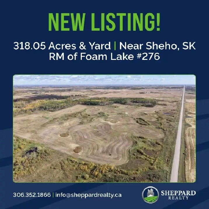 2 Quarter Sections   Yard Site | Near Sheho, SK