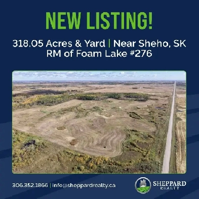 2 Quarter Sections   Yard Site | Near Sheho, SK