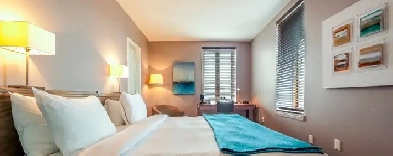 Location mensuelle dans une auberge de luxe au cœur du Plateau.
