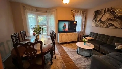 NOV 1st, Private New Furnished Bedroom, in shared 3-Bedroom Apt