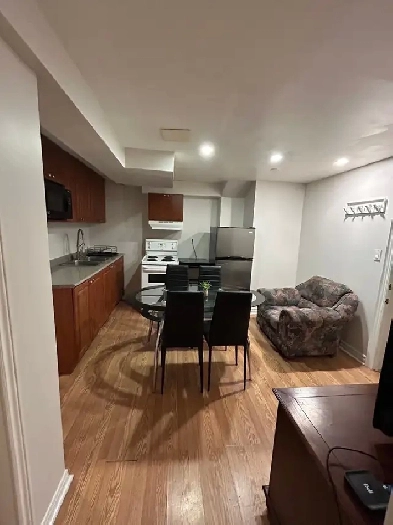 Fully furnished 2BD basement apartment for rent in Etobicoke