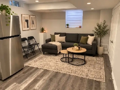 Modern 1-Bedroom Legal Basement for Rent | Brampton | $1,600