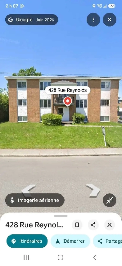 4 1/2 à louer Granby 428 rue Reynolds