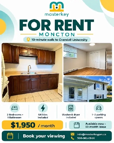 2-Bedroom Lower-Level Apartment | Utilities Included