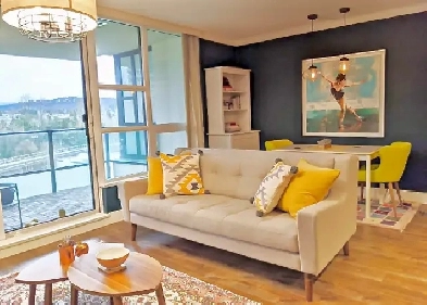 Fully Furnished 1-Bed at Bosa AFFINITY in Brentwood Park Burnaby