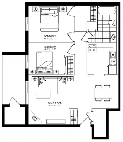 2-Bedroom, 1 Bathroom Unit for Rent (Lease Assignment)