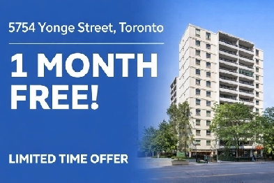 5754 Yonge Street:1-Bedroom Apartment Available in North York!