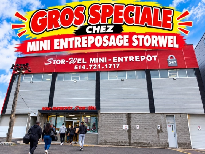 Entrepot a Louer 100 pieds carrés 2 MOIS GRATUITS