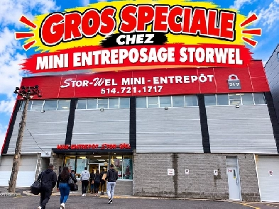 Entrepot a Louer 100 pieds carrés 2 MOIS GRATUITS