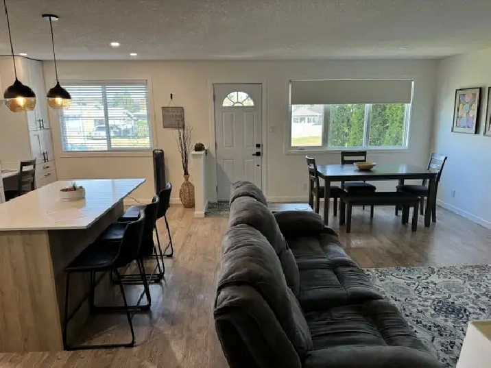 # Beautiful Furnished 2-Bedroom Upper Suite with Modern Kitchen