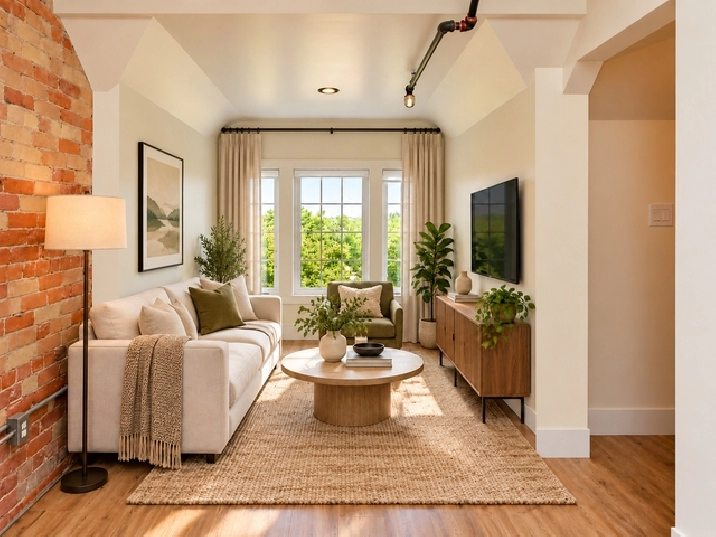 Beautiful 1-Bedroom Loft | Exposed Brick & Scenic Views | Lakefi