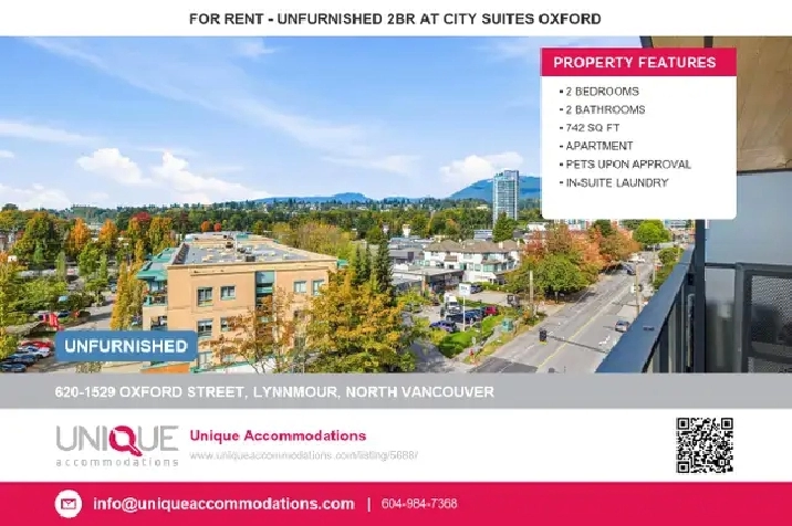 ID:5688 Unfurnished 2 Bed 2 Bath, 6th Floor, Mountain Views