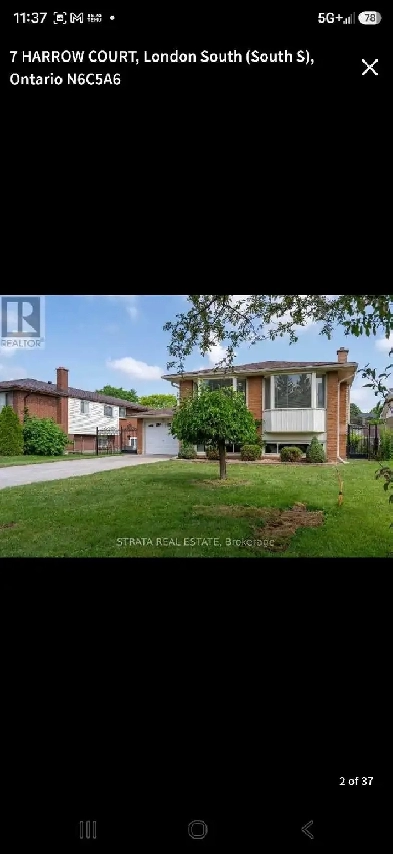 Detached house for rent (upper floor only. the basement is separ